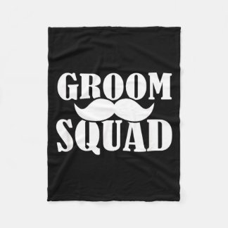 Couverture Polaire Bachelor Party Crew Groomer Wedding Groom Funny