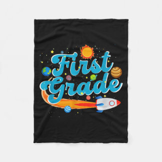 Couverture Polaire Back to school outer space teacher first grade