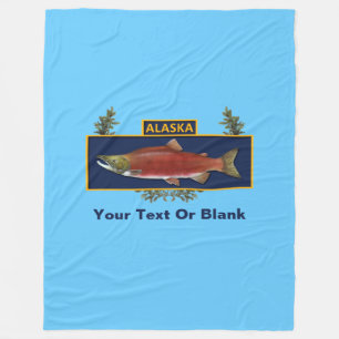 Couverture Polaire Badge du pêcheur de combat de l'Alaska