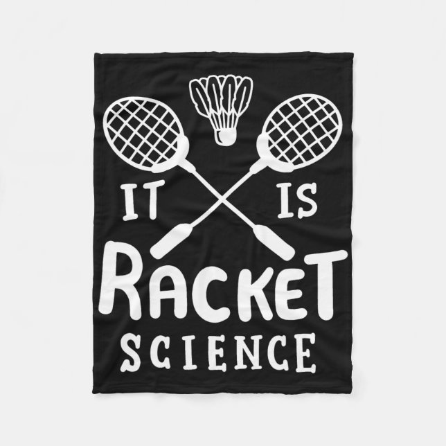 Couverture Polaire Badminton C'Est La Science Des Raquettes (Devant)
