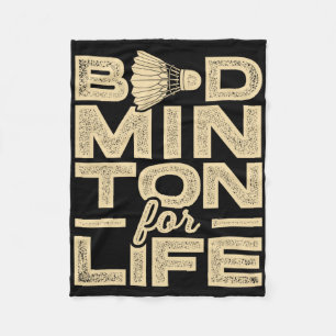 Couverture Polaire Badminton For Life Badminton Player Shuttle Cross