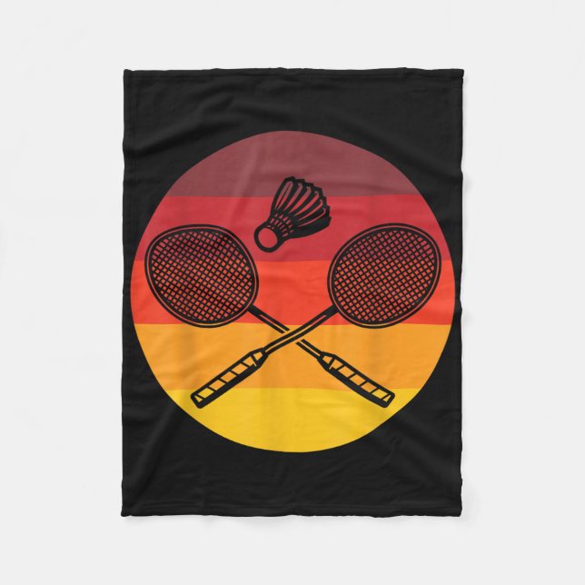 Couverture Polaire Badminton Graphic Badminton Player Navette Sports (Devant)
