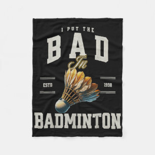 Couverture Polaire Badminton J'Ai Mis Le Mal Au Volant de badminton