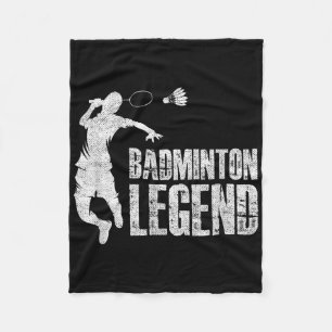 Couverture Polaire Badminton Legend _ Racket Shuttle _ Badminton Play