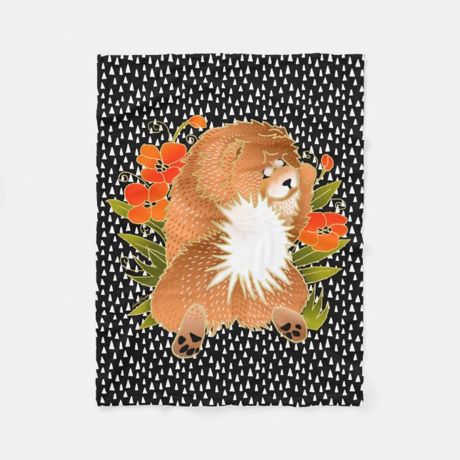 Couverture Polaire Baguette en molleton BINDI MINGSIE - 3 tailles (Devant)
