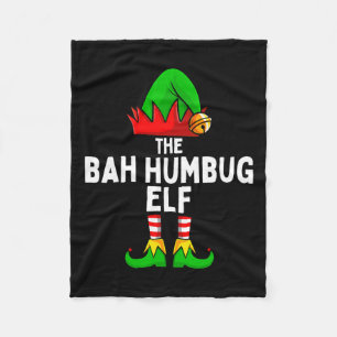 Couverture Polaire Bah Humbug Elf Matching Famille Noël