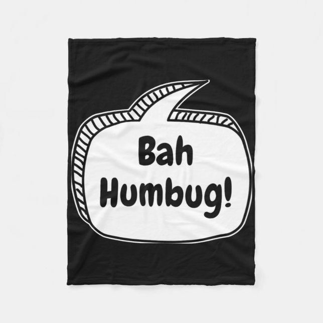 Couverture Polaire Bah Humbug Speech Bubble T Shirt  (Devant)