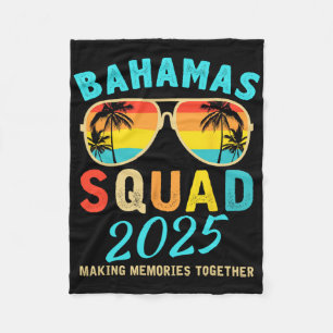 Couverture Polaire Bahamas Vacation 2025 Squad Famille amis Matchin