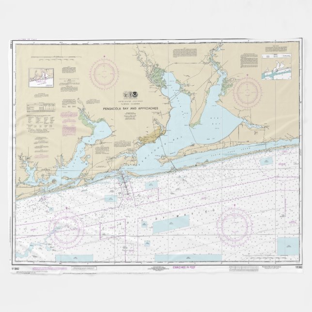 Couverture Polaire Baie de Pensacola et approches Graphique nautique  (Devant (Horizontal))
