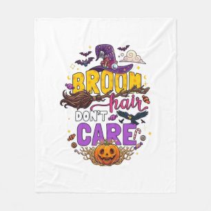 Couverture Polaire Balai Cheveux N'importe Halloween Sorcière Chapeau