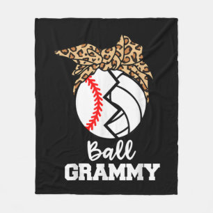 Couverture Polaire Ball Grammy Amusant Baseball Volley-ball Grammy