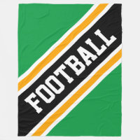 BALLE DE FOOTBALL Diagonale Vert noir Jaune rayure