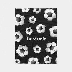 Couverture Polaire Balle de soccer brillante
