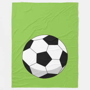 Couverture Polaire Balle de soccer en dessin