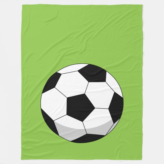 Couverture Polaire Balle de soccer en dessin (Devant)