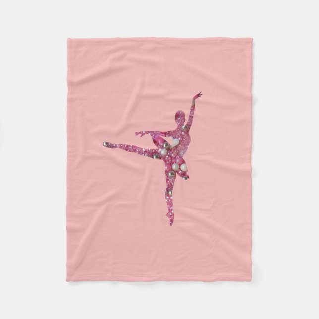 Couverture Polaire Ballerine de fée de prune de sucre (Devant)