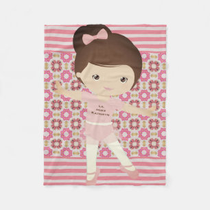 Couverture Polaire Ballerine personnalisée de fille