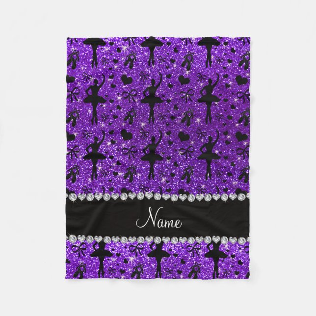 Couverture Polaire Ballerines pourpres de parties scintillantes (Devant)
