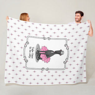 Couverture Polaire Ballet Ballerina Princesse Greyhound Chig (noir)