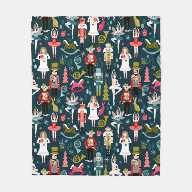 Couverture Polaire Ballet Nutcracker (Devant)
