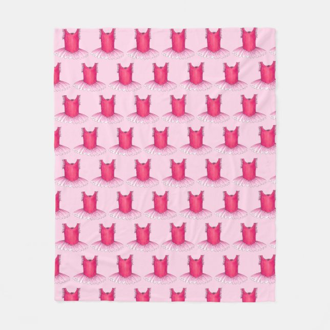 Couverture Polaire Ballet rose Tutu Costume Ballerina Enseignant de d (Devant)