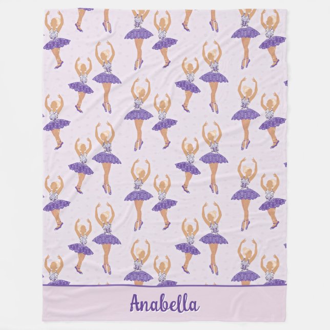 Couverture Polaire Ballet scandinave Ballerina Custom (Devant)