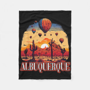 Couverture Polaire Ballon d'Albuquerque Nouveau-Mexique Montgolfière