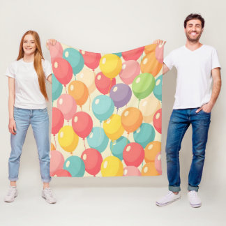 Couverture Polaire Ballons de fête de différentes couleurs