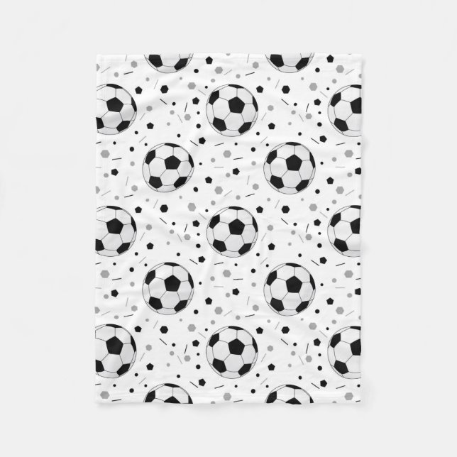 Couverture Polaire Ballons de football (Devant)
