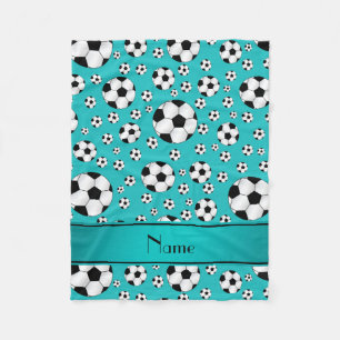 Couverture Polaire Ballons de football nommés faits sur commande de