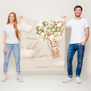 Couverture Polaire Ballons d'ours Neutral Douche Virtuelle Arrière-pl