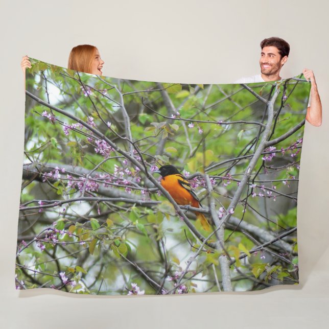 Couverture Polaire Baltimore Oriole (En situation)