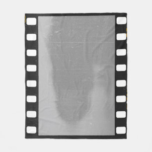 Couverture Polaire Bande de film rayée, espace réservé vintage.