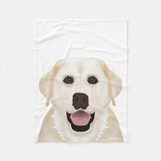 Couverture Polaire bande dessinée jaune de labrador retriever