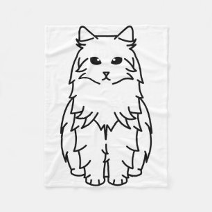 Couverture Polaire Bande dessinée sibérienne de chat