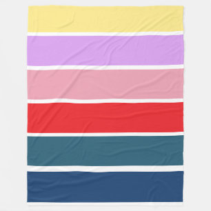 Couverture Polaire Bandes colorées