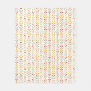 Couverture Polaire Bandes d'automne coupées