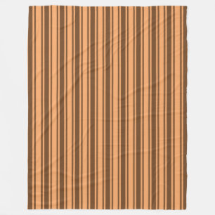 Couverture Polaire Bandes de bonbons marron rétro des années 1970