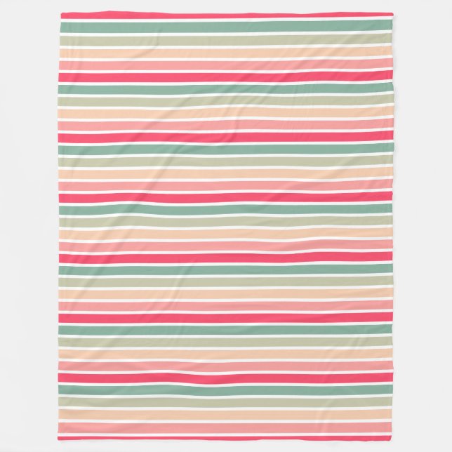 Couverture Polaire Bandes de couleurs 01 - Horizontales (Devant)