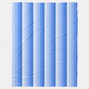 Couverture Polaire Bandes d'ombre bleues