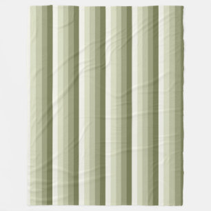 Couverture Polaire Bandes d'ombre vert olive