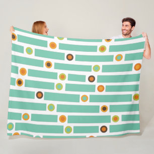 Couverture Polaire Bandes et cercles