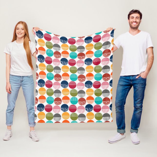 Couverture Polaire Bandes et solides (En situation)
