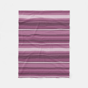 Couverture Polaire Bandes mauves