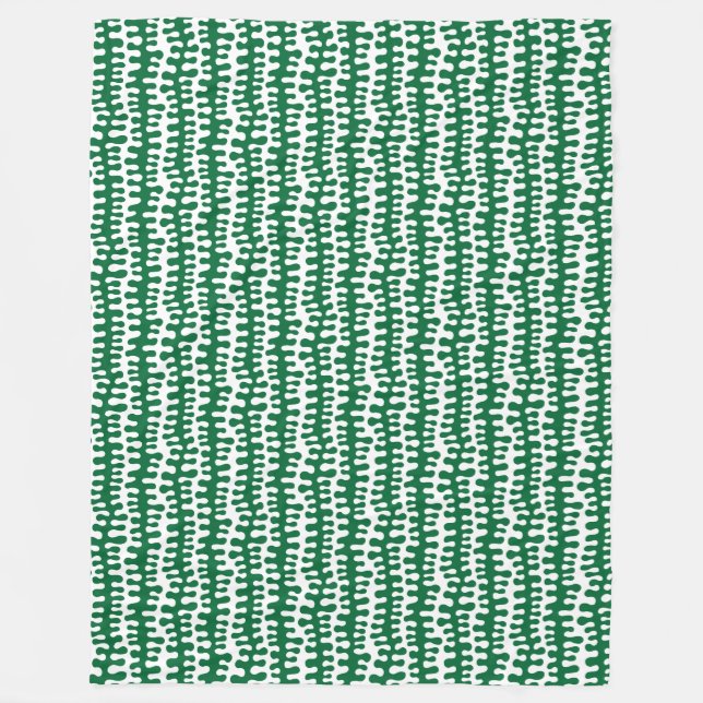 Couverture Polaire Bandes organiques - Vert forestier (Devant)