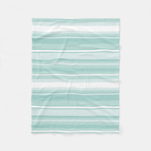 Couverture Polaire Bandes vertes à la menthe