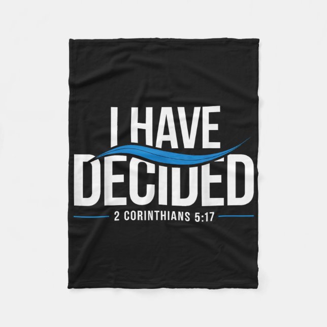 Couverture Polaire Baptême J'Ai Décidé Baptisé _1 (Devant)