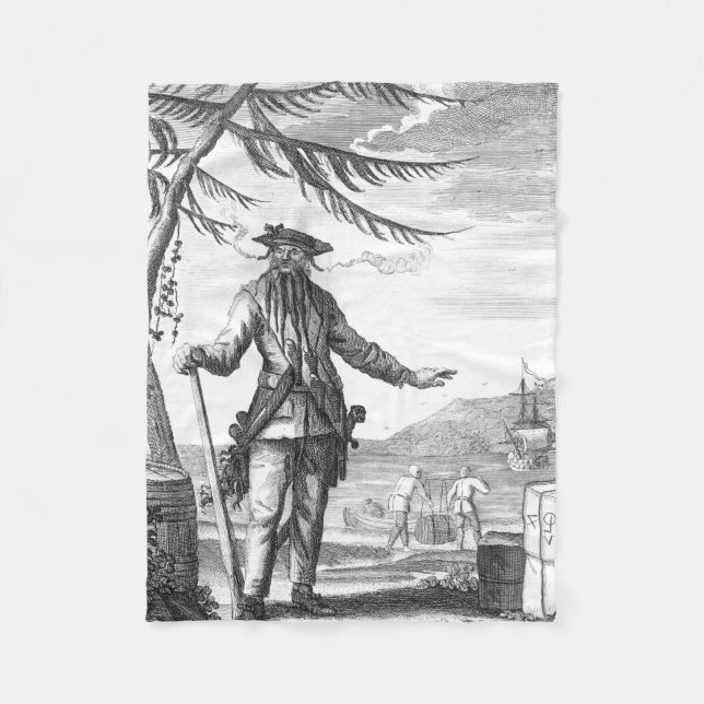 Couverture Polaire Barbe noire (Devant)