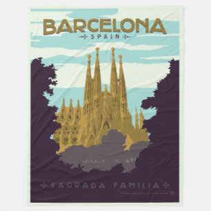 Couverture Polaire Barcelone, Espagne - Sagrada Familia