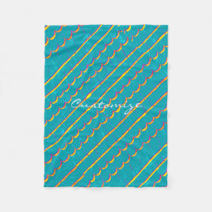Couverture Polaire bardeaux bleu-vert Thunder_Cove